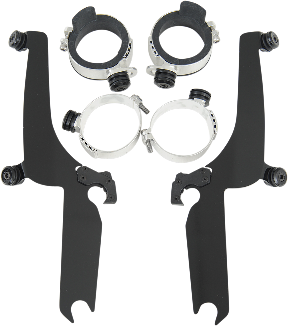 MEMPHIS SHADES Trigger Lock Sportshield Mounting Kit - XV 6/11 Classic - Black MEB8932