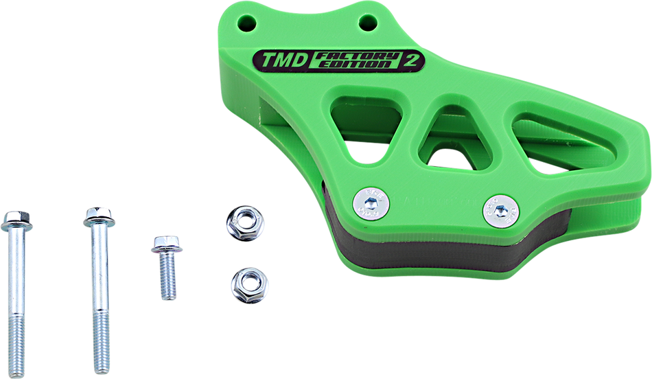 T.M. DESIGNWORKS Chain Guide - Kawasaki - Green RCG-KA85-GR