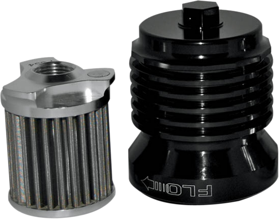 PC RACING Oil Filter - Black PCS4B