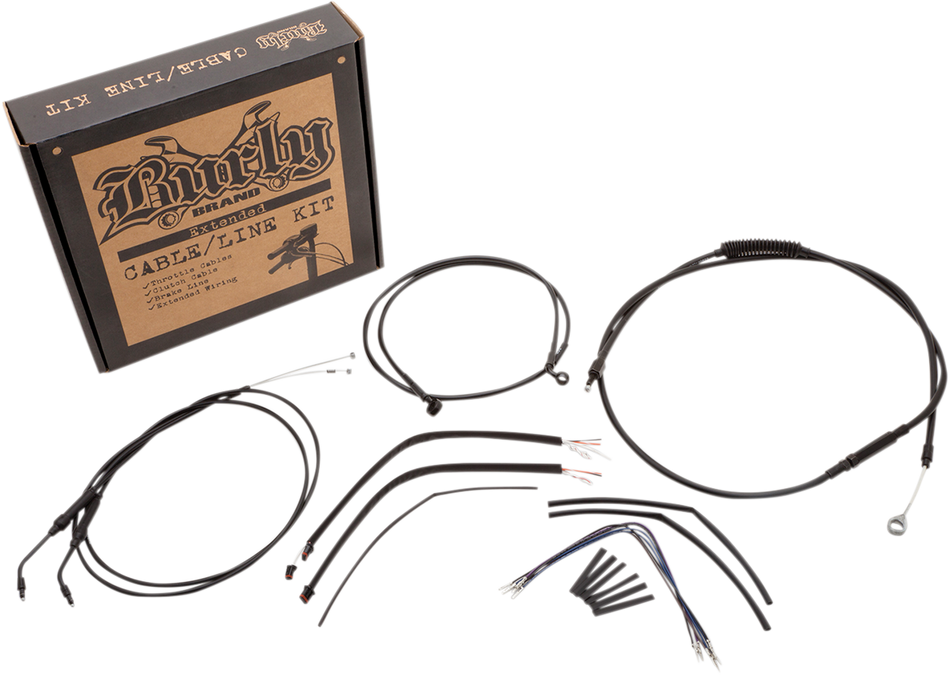 BURLY BRAND Control Kit - 12" Ape Hanger Handlebars B30-1106