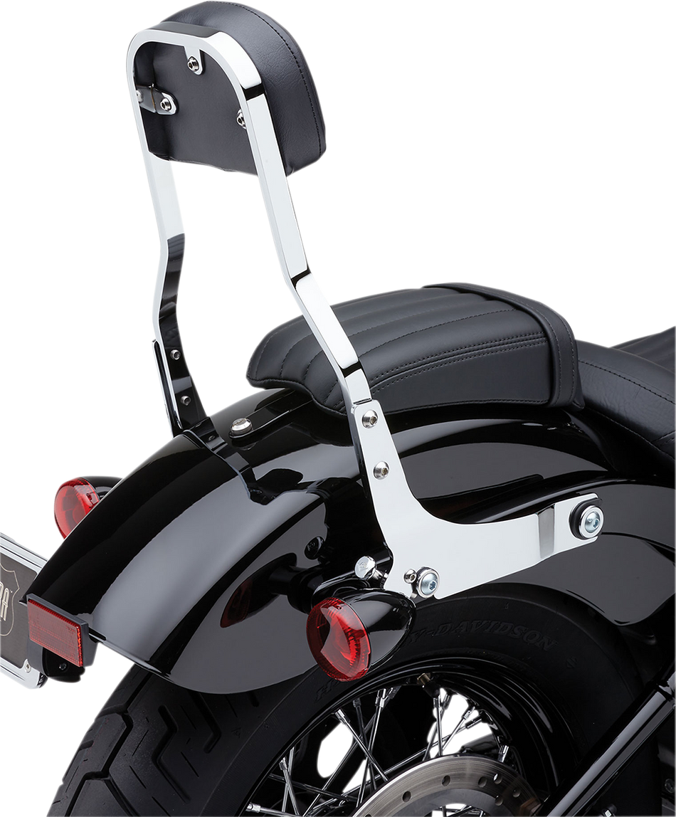 COBRA Backrest Kit - 14" - Chrome - Softail 602-2042