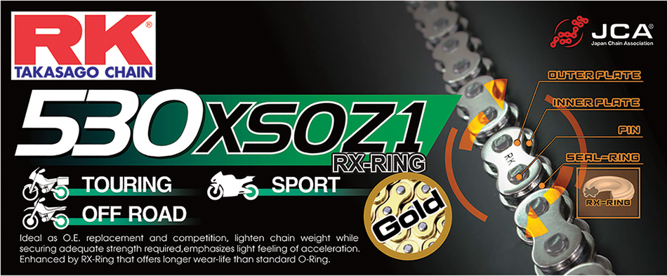 RK GB 530 XSOZ1 - Chain - 110 Links GB530XSOZ1-110