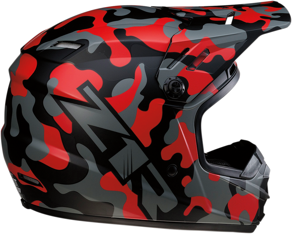 Z1R Youth Rise Helmet - Camo - Red - Small 0111-1264