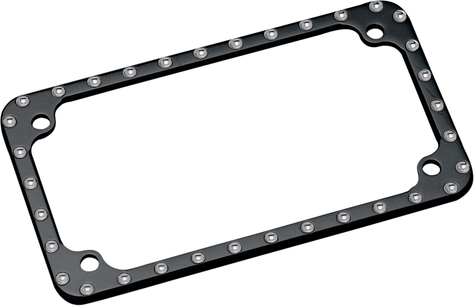 COVINGTONS License Plate Frame - Machined Diamond-Edge - Black C1265-B