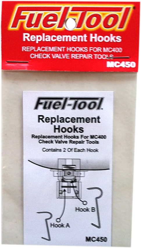 Herramienta de gancho de repuesto FUEL-TOOL - Paquete de 4 MC450 