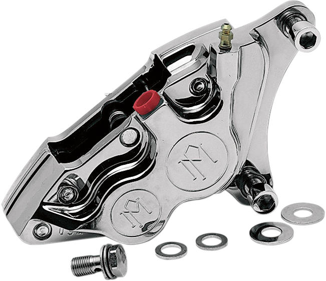 PERFORMANCE MACHINE (PM) Caliper - Front Left - Polished - 84-99 Harley-Davidson 0053-2915P