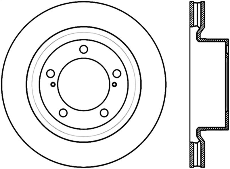 Stoptech Performance Brake Rotor 13-15 Toyota Sequoia/Tundra 120.44156CRY