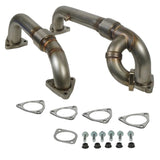 BD Diesel 08-10 Ford F-250/F-350/F-450/F-550 Powerstroke 6.4L Up Pipes Kit w/Manifold Set 1041484