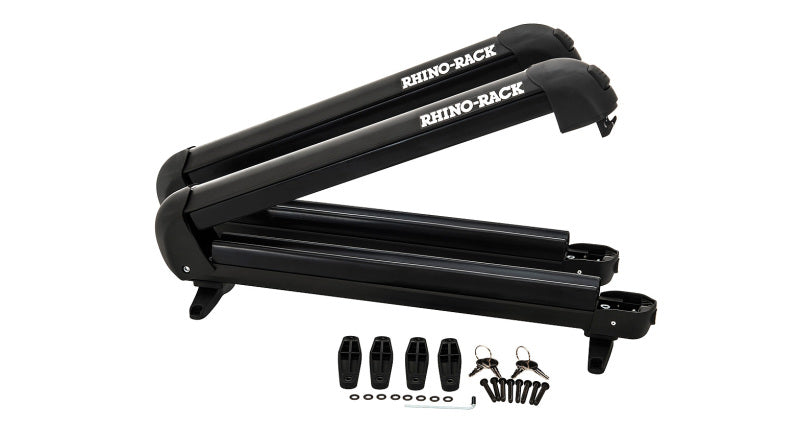 Rhino-Rack Universal Ski/Snowboard Carrier - Fits 4 Pairs of Skis or 2 Snowboards - Black 574