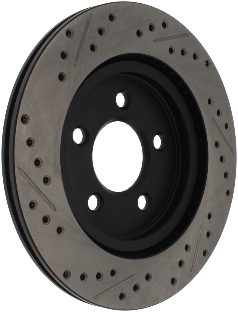 StopTech 05-10 Ford Mustang Slotted & Drilled Left Rear Rotor 127.61087L