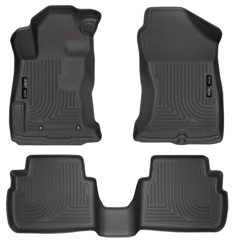 Husky Liners 2017 Subaru Impreza Weatherbeater Black Front & 2nd Seat Floor Liners 99661