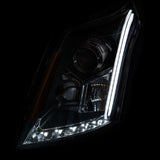 ANZO 2010-2015 Cadillac Srx Projector Headlights w/ Plank Style Design Black 111308
