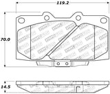 StopTech 89-96 Nissan 300ZX Sport Performance Front Brake Pads 309.0647