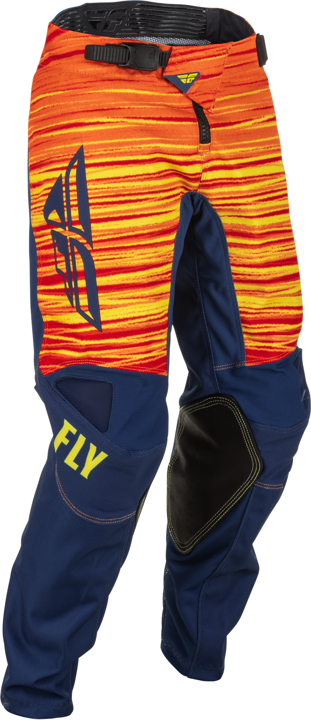 FLY RACING Youth Kinetic Wave Pants Navy/Yellow/Red Sz 22 375-53622