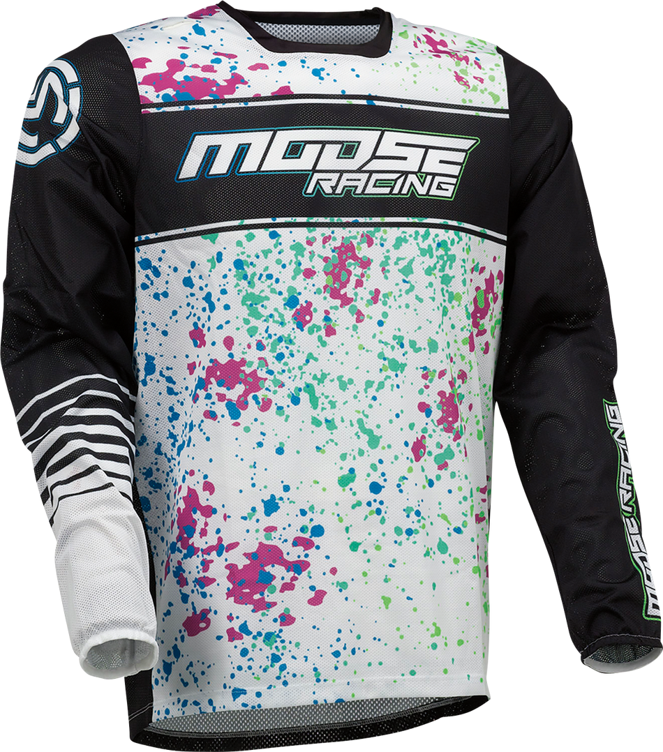 Camiseta MOOSE RACING Sahara - Negro/Blanco - 3XL 2910-7443 