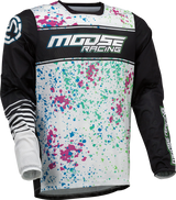 Camiseta MOOSE RACING Sahara - Negro/Blanco - Grande 2910-7440