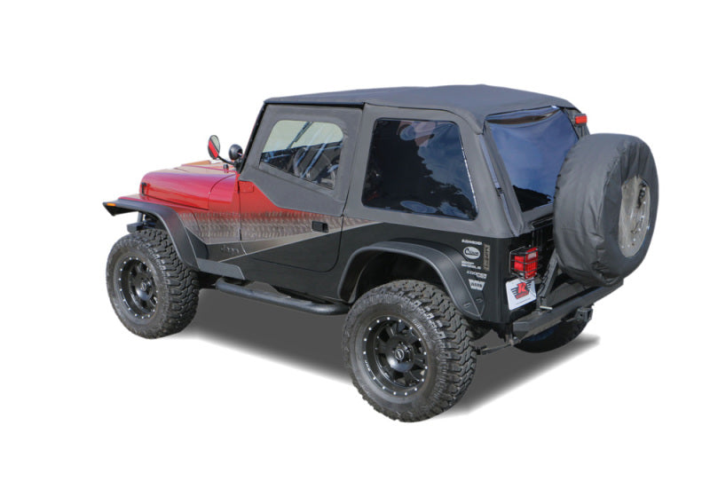 Rampage 1992-1995 Jeep Wrangler(YJ) Frameless Soft Top Kit - Black Diamond 109435