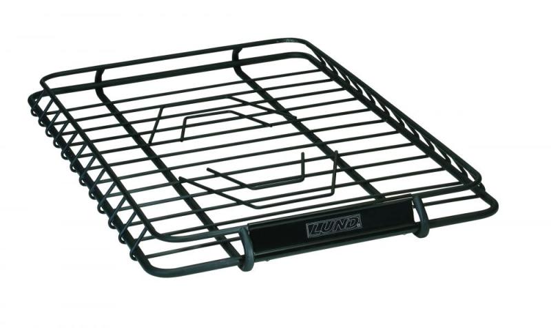 Lund Universal 39in X 45.125in Roof Rack Cargo Basket - Black 601011