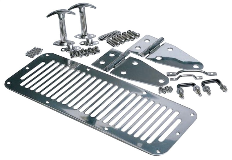 Rampage 1978-1983 Jeep CJ5 Hood Set - Stainless 7499