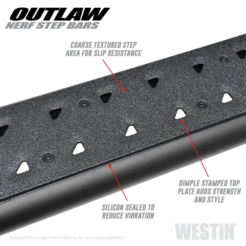 Westin 05-19 Toyota Tacoma Double Cab Outlaw Nerf Step Bars 58-52775