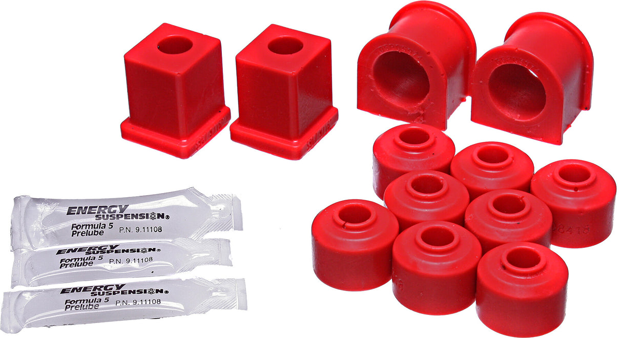 ENERGY SUSP. Sway Bar Bush Kit Front/Rear Red Pol 70.7002R
