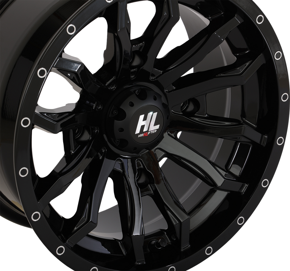 Rueda HIGH LIFTER - HL21 - Delantera/Trasera - Negro brillante - 14x7 - 4/137 - 4+3 (+10 mm) 14HL21-1237