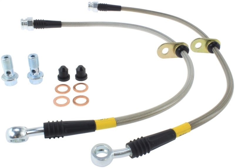 StopTech 99-00 Civic Si w/Rear Disc Brakes Front SS Brake Lines 950.40007