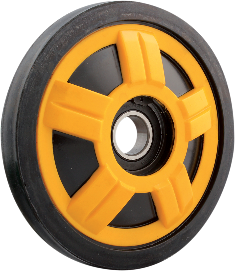 KIMPEX Idler Wheel with Bearing 6004-2RS - Yellow - Group 13 - 178 mm OD x 20 mm ID 298970