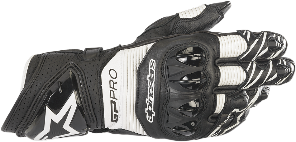 ALPINESTARS GP Pro R3 Gloves - Black/White - Large 3556719-12-L