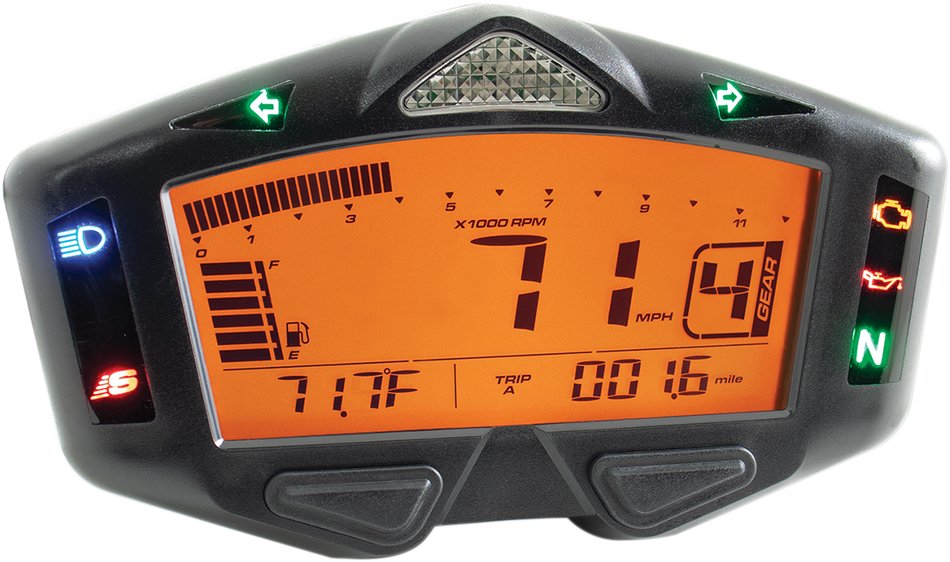 KOSO NORTH AMERICA DB-03R Digital LCD Meter - Universal Gauge BA038000