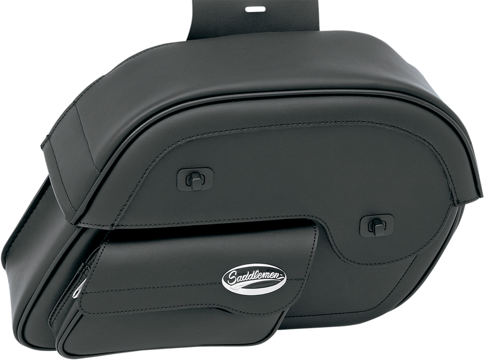 SADDLEMEN Cruis'n Slant Face Pouch Saddlebags - Large 3501-0384