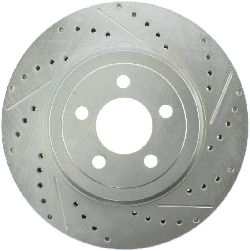 StopTech Select Sport 10-14 Dodge Challenger Drilled and Slotted Front Left Brake Rotor 227.63061L