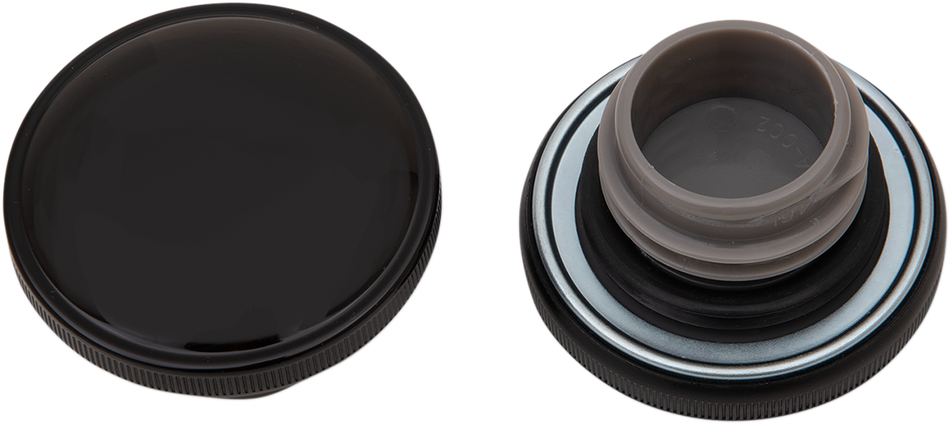 DRAG SPECIALTIES Gas Cap - Non-Vented Screw-In - Black 03-0305GB-B