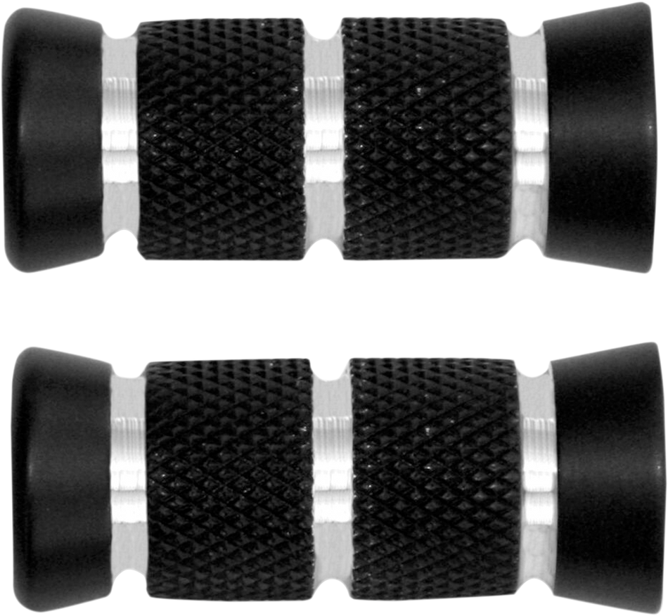 ACCUTRONIX Toe Peg - Knurled/Grooved - Night Black PT220-KGN