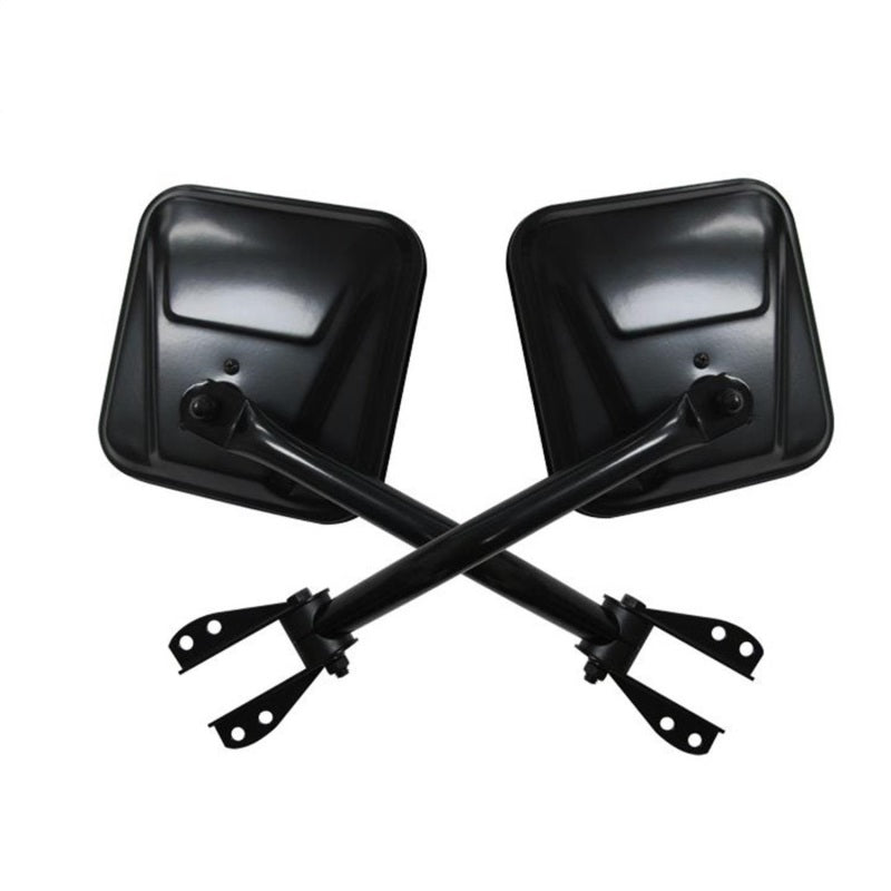Rampage 1955-1983 Jeep CJ5 Side Mirrors - Black 7617