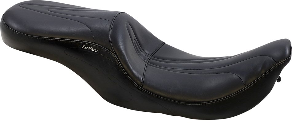 LE PERA Sorrento 2-Up Seat - Stitched - Black - FLHR '02-'07 LH-907RK