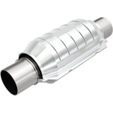 MagnaFlow Conv Univ 2.25in Inlet/Outlet Center/Center Round 9in Body L x 5.125in W x 13in Overall L 51205