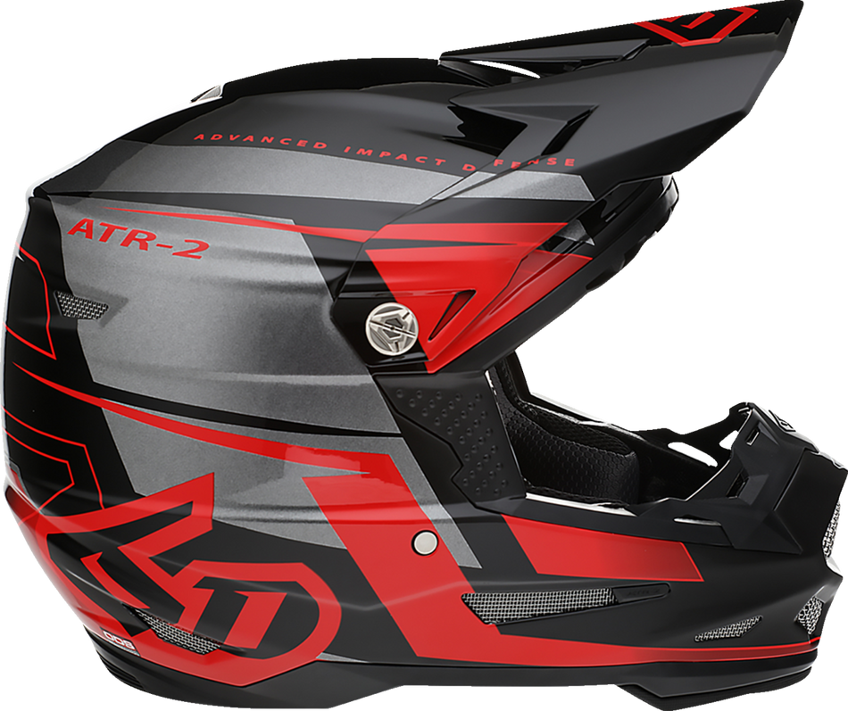 6D ATR-2 Helmet - Mach - Red/Gray/Black - XS 12-3324