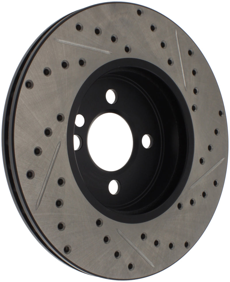 StopTech Slotted & Drilled Sport Brake Rotor 07-13 Mini Cooper 127.34101R