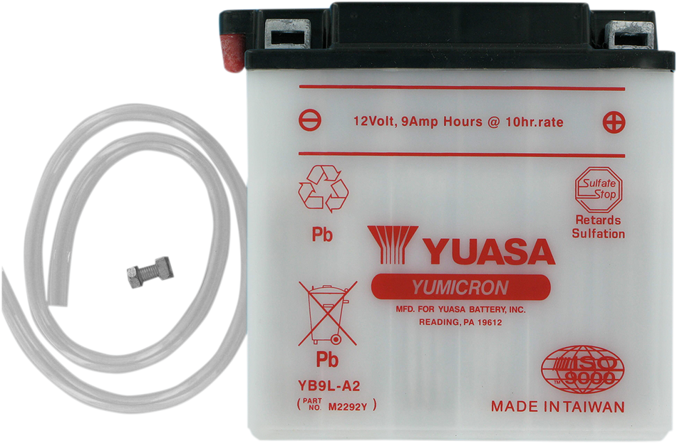 YUASA Battery - YB9L-A2 YUAM2292Y