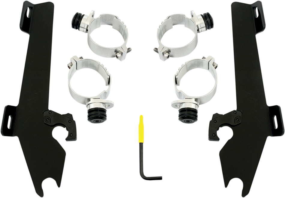 MEMPHIS SHADES Batwing Trigger Lock Mounting Kit - M50 - Black MEB1990