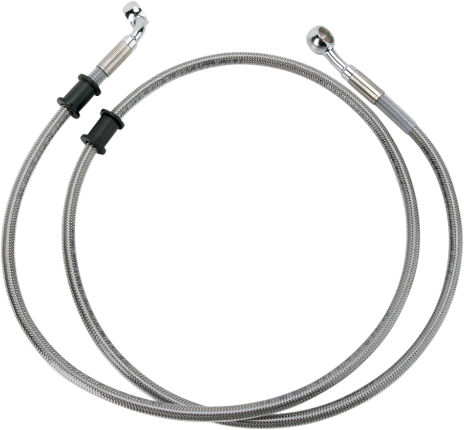 DRAG SPECIALTIES Brake Line - +10" - Stainless Steel - FXDB 660324-10