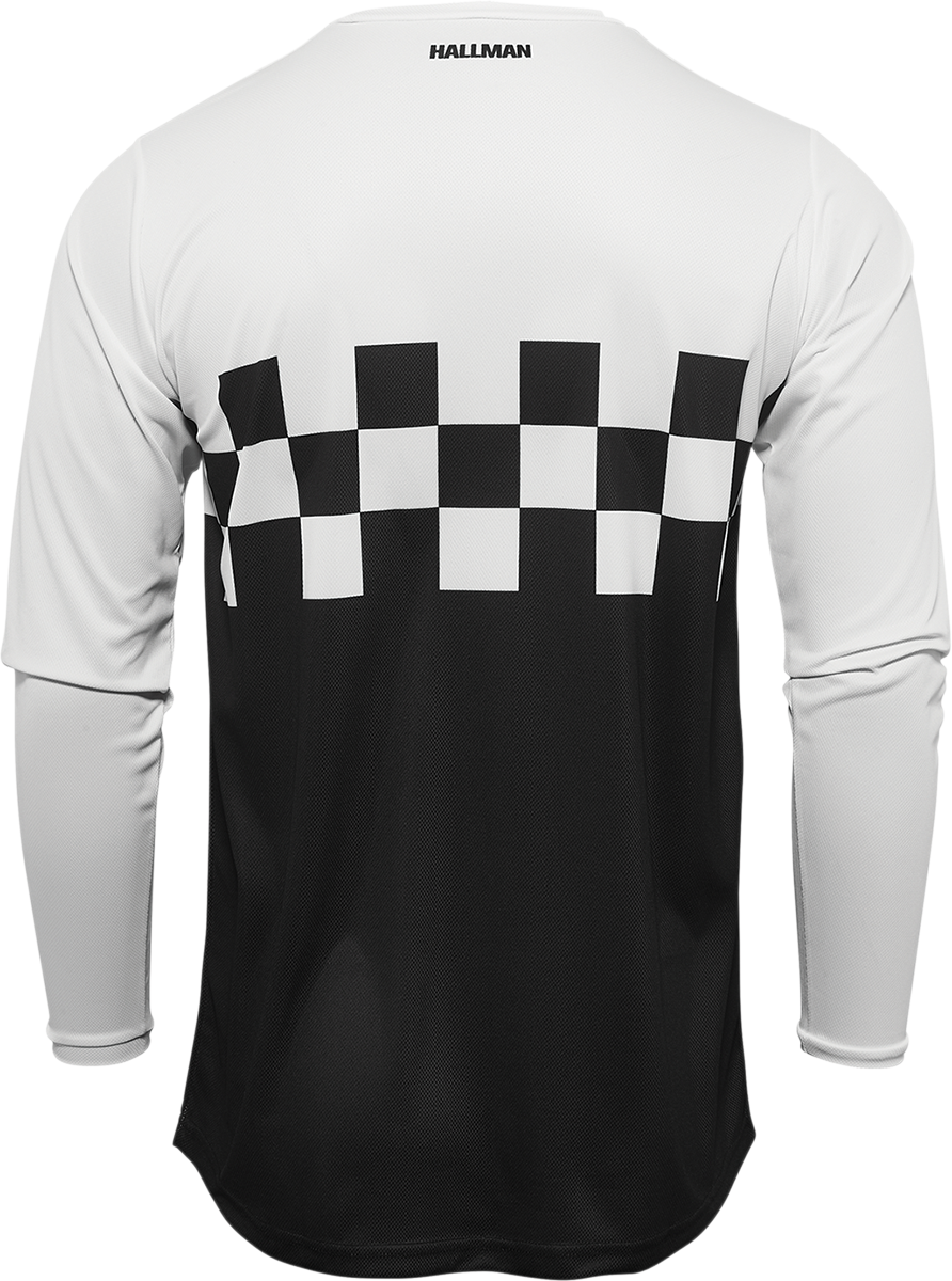 THOR Hallman Differ Cheq Jersey - Black/White - Large 2910-6584