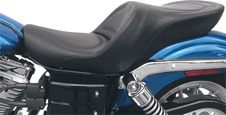 SADDLEMEN Seat - Explorer - Without Backrest - Stitched - Black - FXD '04-'05 804-04-0291