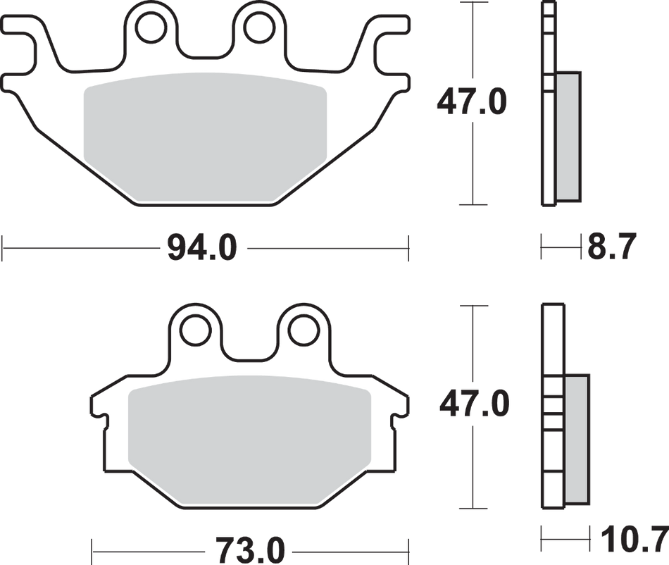 SBS Off-Road Sintered Brake Pads 810SI