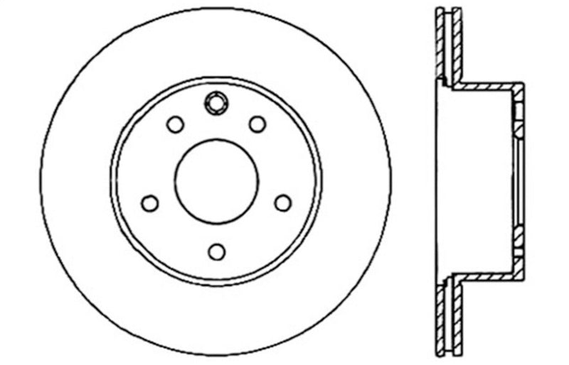 StopTech 06-07 350Z / 05-07 G35 / 06-07 G35X SportStop Slotted & Drilled Rear Right Rotor 127.42088R