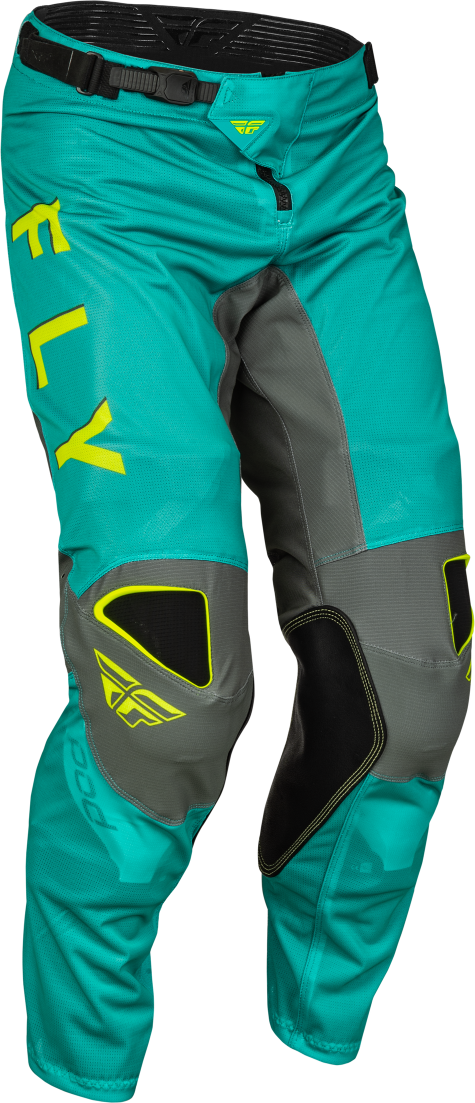 FLY RACING Kinetic Mesh Kore Pants Hi-Vis/Teal/Grey Sz 28 377-32628