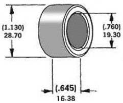 HARDDRIVE Axle Spacer Zinc 41594-73 3/4"X0.645" 339295