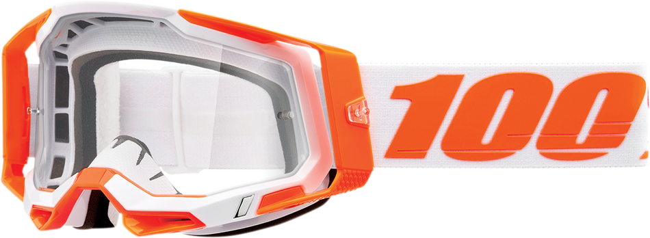 100% Racecraft 2 Goggles - Orange - Clear 50009-00013