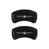 MGP 4 Caliper Covers Engrvd Front No bolts/Tbird Engrvd Rear/Tbird Emblem Red fnsh slvr ch 10086STDBRD